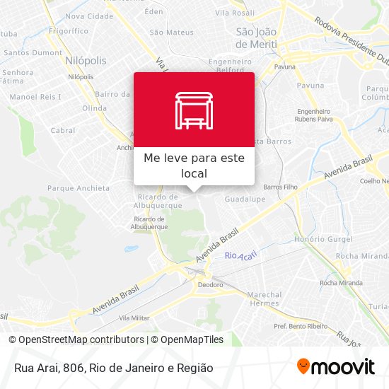 Rua Arai, 806 mapa