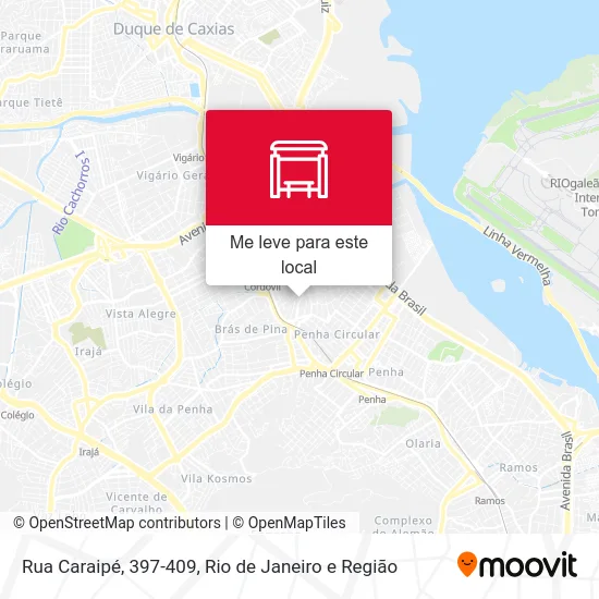 Rua Caraipé, 397-409 mapa