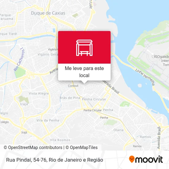 Rua Pindaí, 54-76 mapa