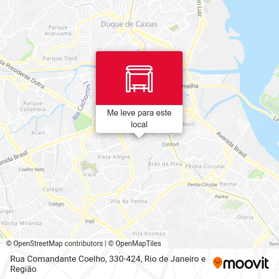 Rua Comandante Coelho, 330-424 mapa