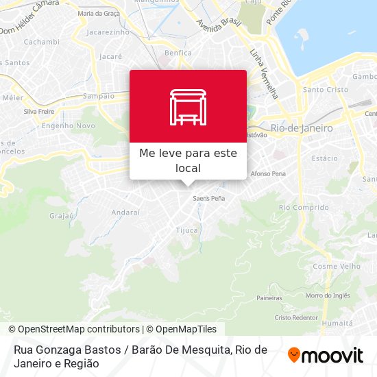 Rua Gonzaga Bastos / Barão De Mesquita mapa