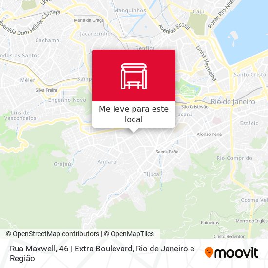 Rua Maxwell, 46 | Extra Boulevard mapa