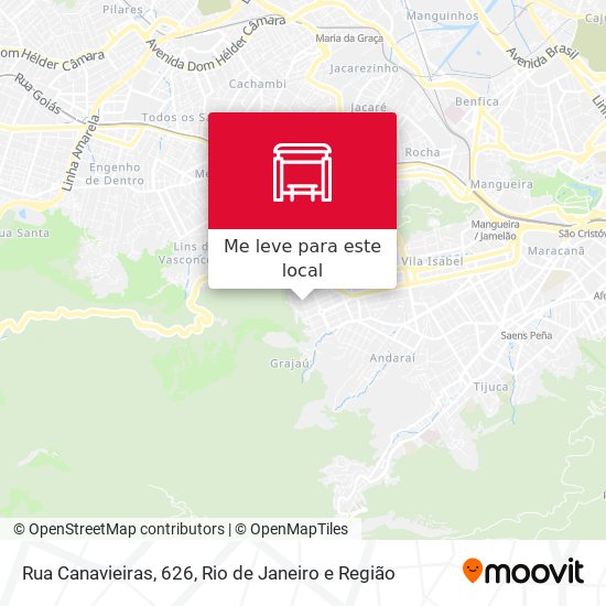 Rua Canavieiras, 626 mapa