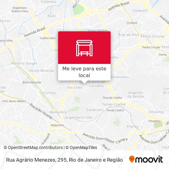 Rua Agrário Menezes, 295 mapa