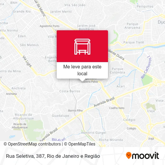 Rua Seletiva, 387 mapa