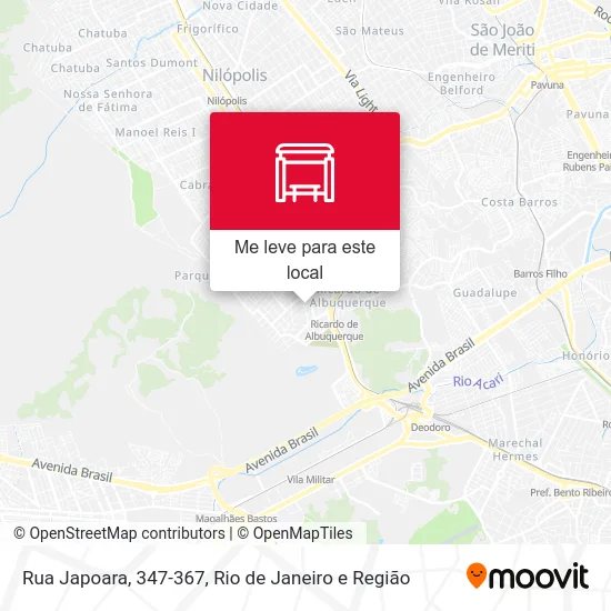 Rua Japoara, 347-367 mapa