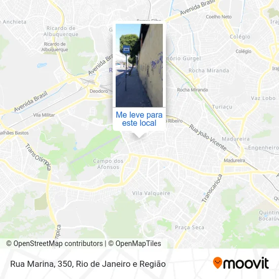 Rua Marina, 350 mapa