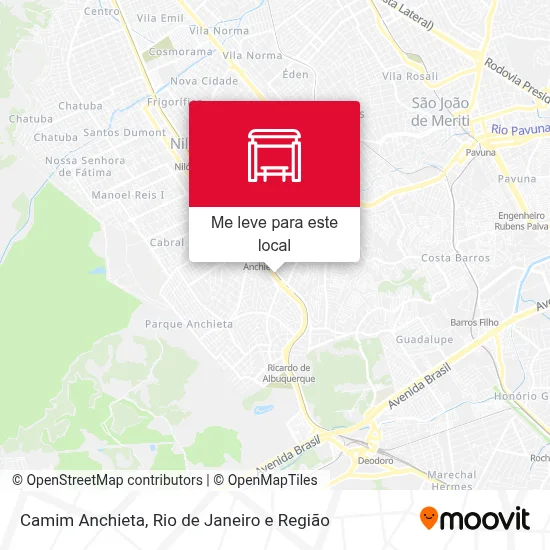 Camim Anchieta mapa