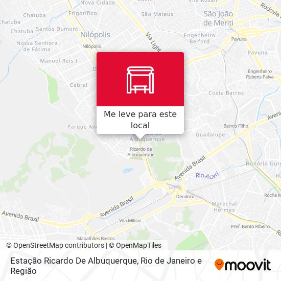 Estação Ricardo De Albuquerque mapa