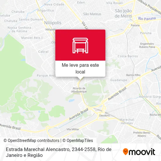 Estrada Marechal Alencastro, 2344-2558 mapa