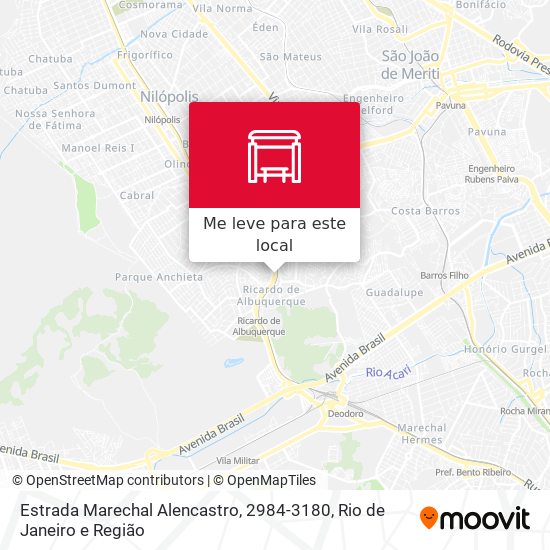 Estrada Marechal Alencastro, 2984-3180 mapa