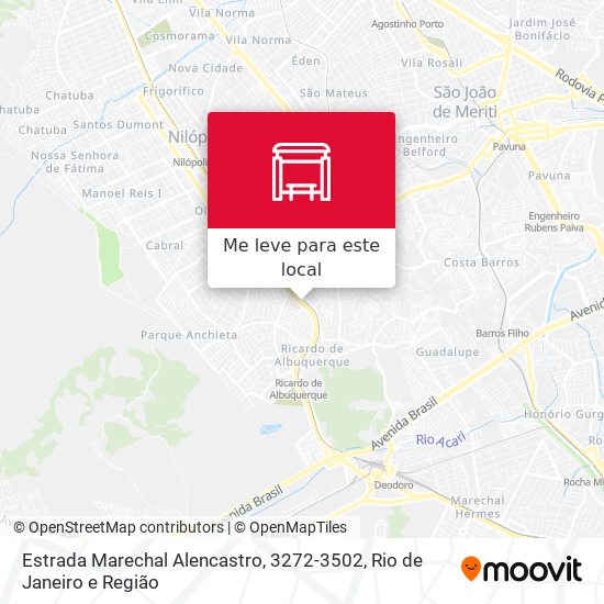 Estrada Marechal Alencastro, 3272-3502 mapa