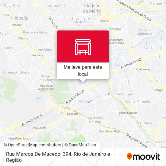 Rua Marcos De Macedo, 394 mapa