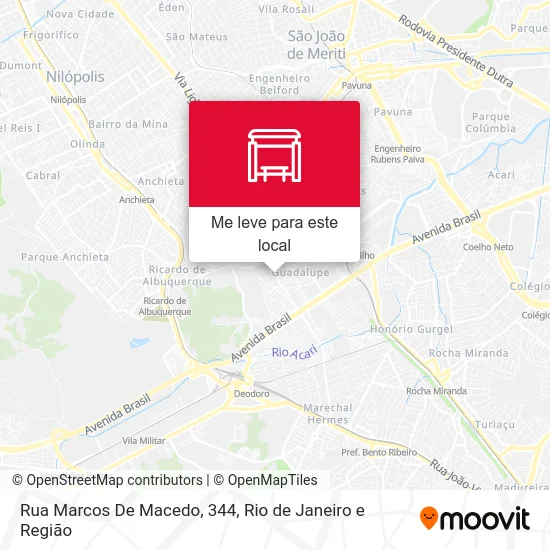 Rua Marcos De Macedo, 344 mapa