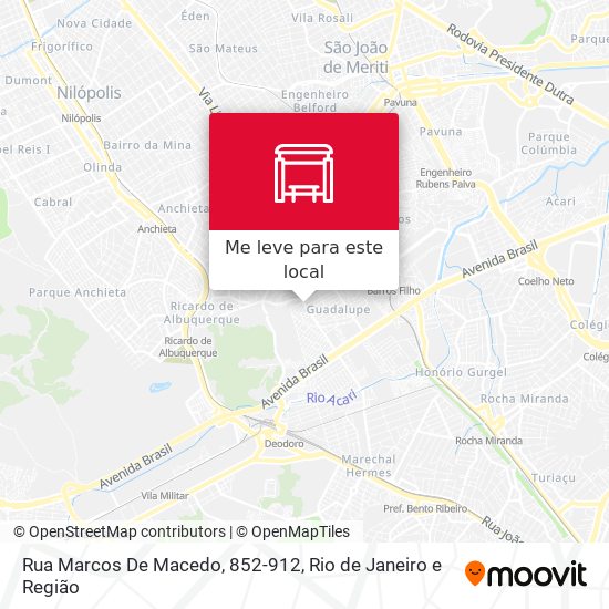 Rua Marcos De Macedo, 852-912 mapa