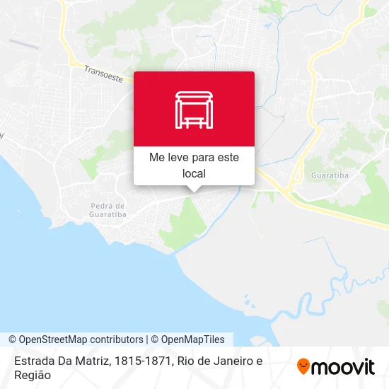 Estrada Da Matriz, 1815-1871 mapa