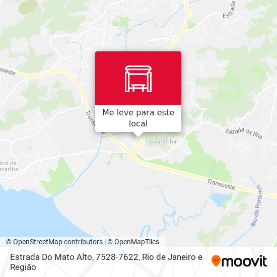 Estrada Do Mato Alto, 7528-7622 mapa