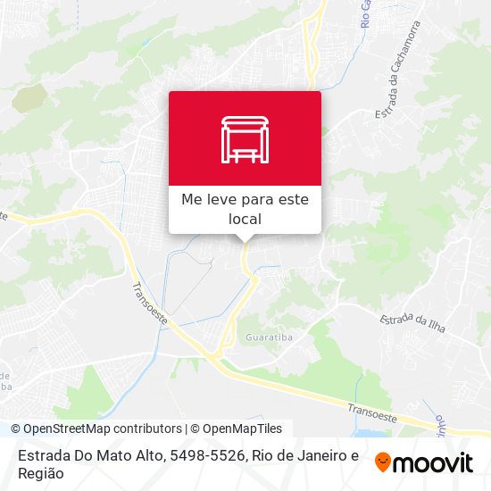 Estrada Do Mato Alto, 5498-5526 mapa