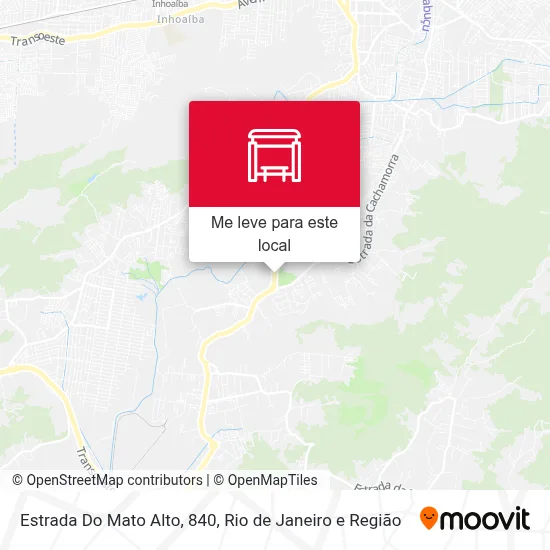 Estrada Do Mato Alto, 840 mapa