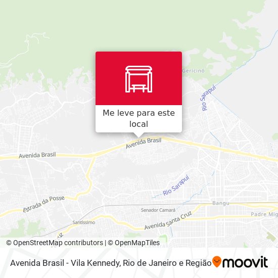 Avenida Brasil - Vila Kennedy mapa
