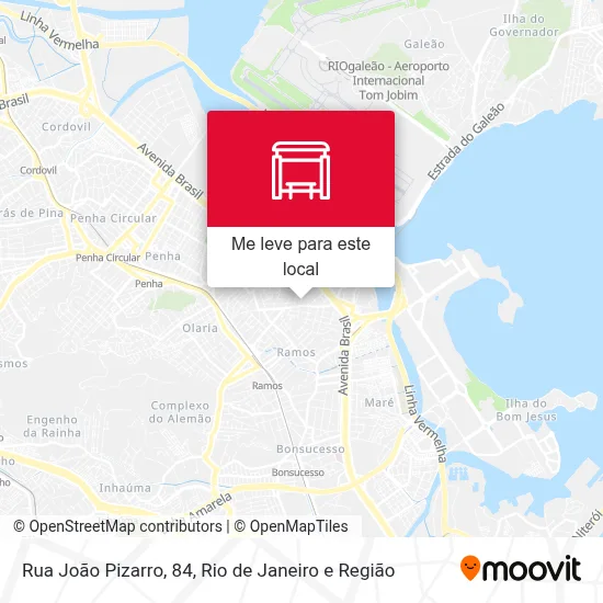 Rua João Pizarro, 84 mapa