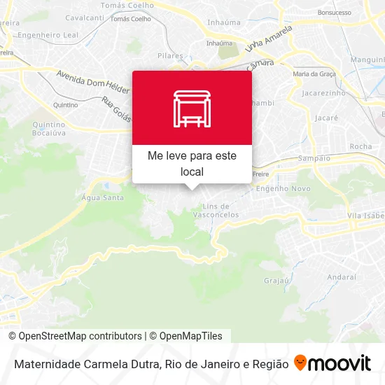 Maternidade Carmela Dutra mapa