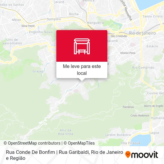 Rua Conde De Bonfim | Rua Garibaldi mapa