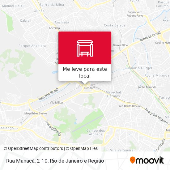 Rua Manacá, 2-10 mapa