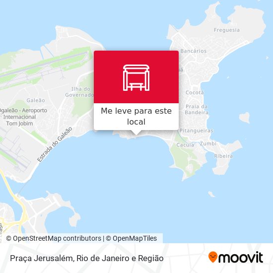 Praça Jerusalém mapa