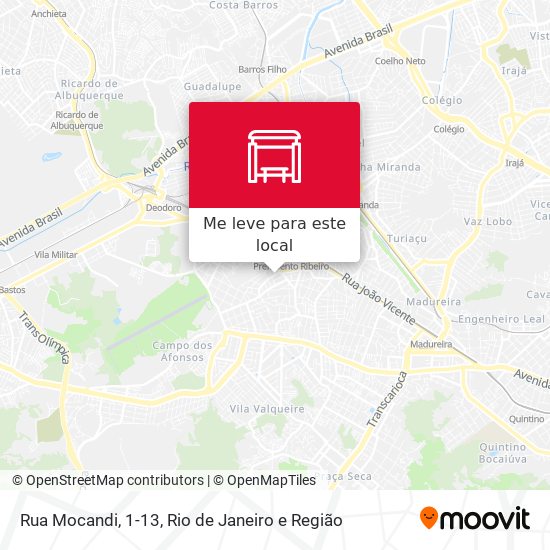 Rua Mocandi, 1-13 mapa