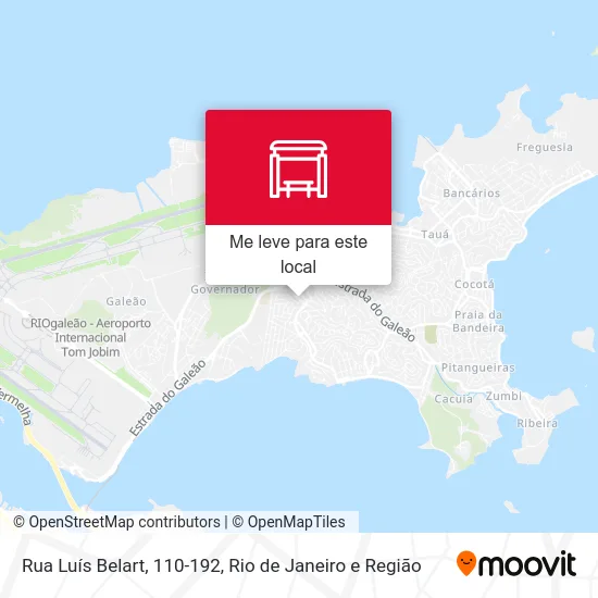 Rua Luís Belart, 110-192 mapa