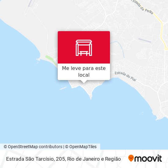 Estrada São Tarcísio, 205 mapa