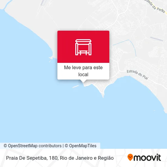 Praia De Sepetiba, 180 mapa