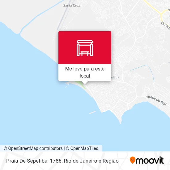 Praia De Sepetiba, 1786 mapa