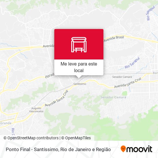 Ponto Final - Santíssimo mapa