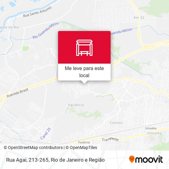 Rua Agai, 213-265 mapa