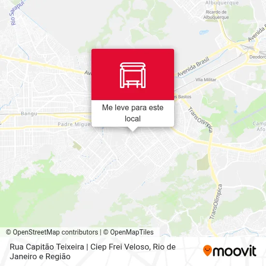 Rua Capitão Teixeira | Ciep Frei Veloso mapa