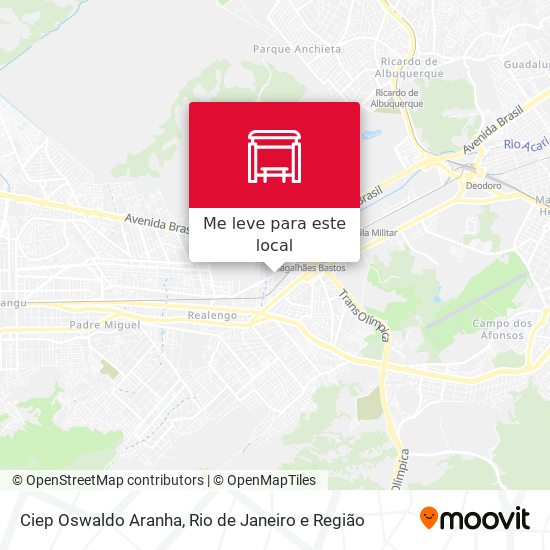 Ciep Oswaldo Aranha mapa