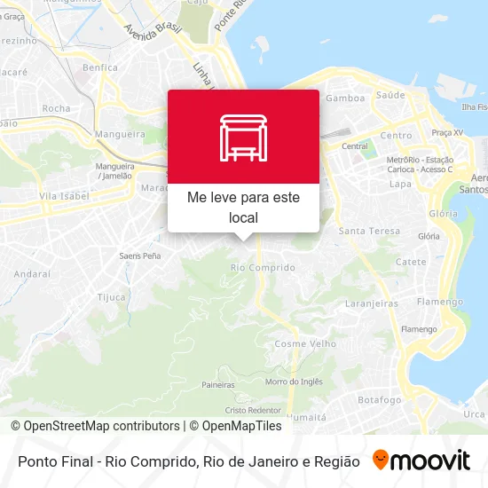Ponto Final - Rio Comprido mapa