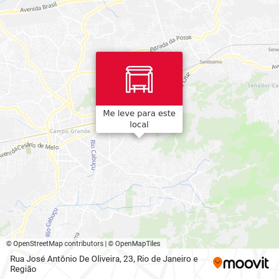 Rua José Antônio De Oliveira, 23 mapa