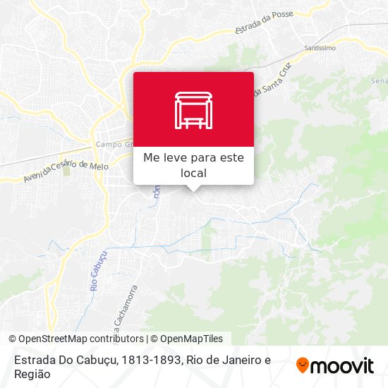 Estrada Do Cabuçu, 1813-1893 mapa