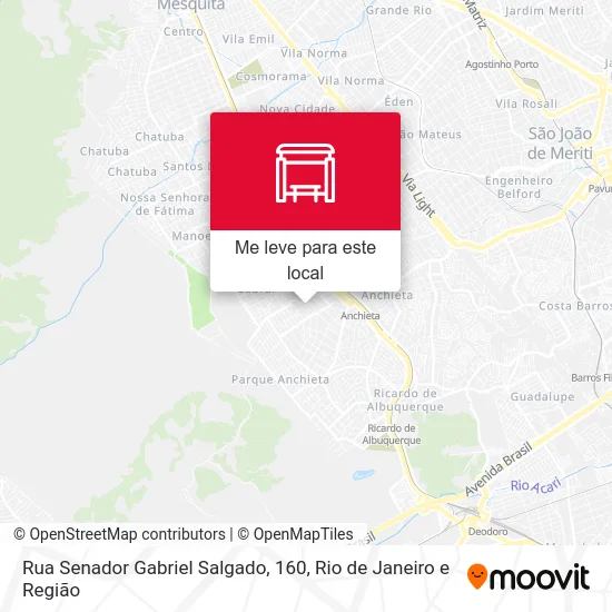 Rua Senador Gabriel Salgado, 160 mapa
