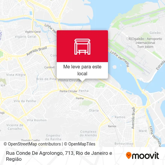 Rua Conde De Agrolongo, 713 mapa