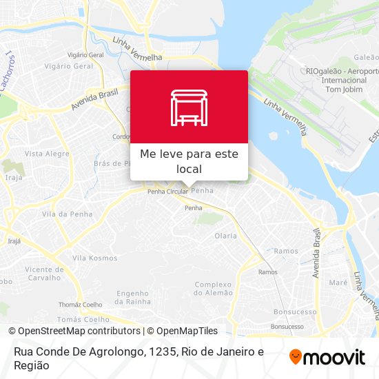 Rua Conde De Agrolongo, 1235 mapa