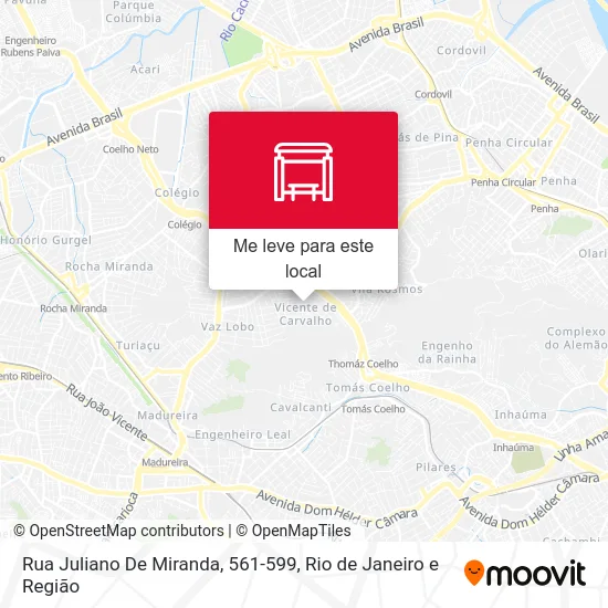 Rua Juliano De Miranda, 561-599 mapa