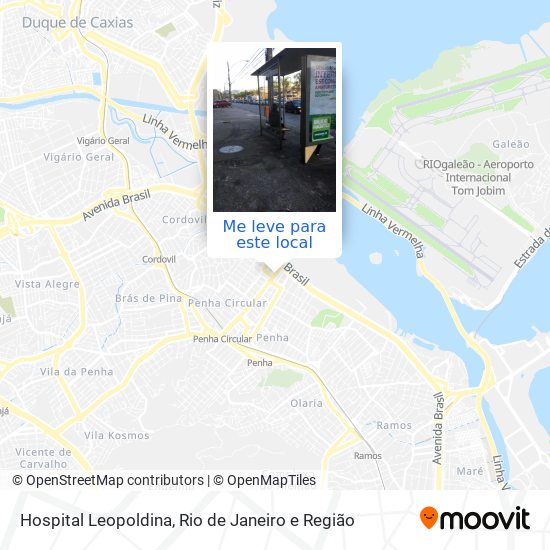 Hospital Leopoldina mapa