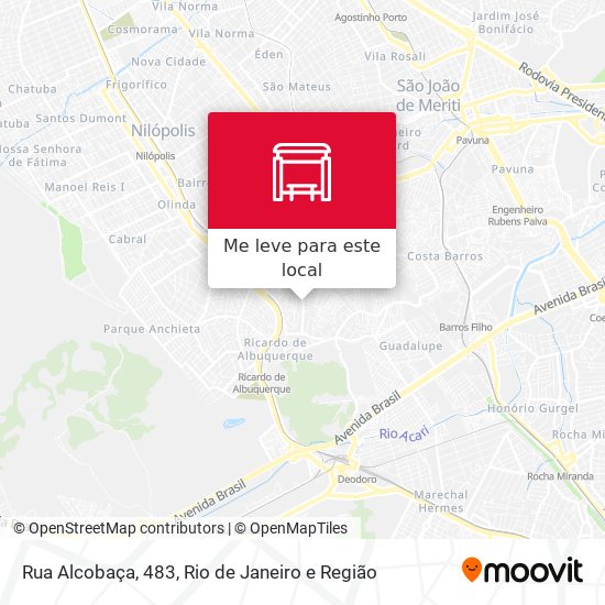 Rua Alcobaça, 483 mapa