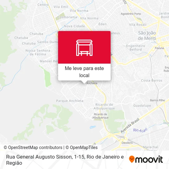 Rua General Augusto Sisson, 1-15 mapa