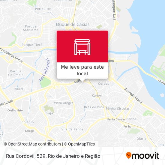 Rua Cordovil, 529 mapa