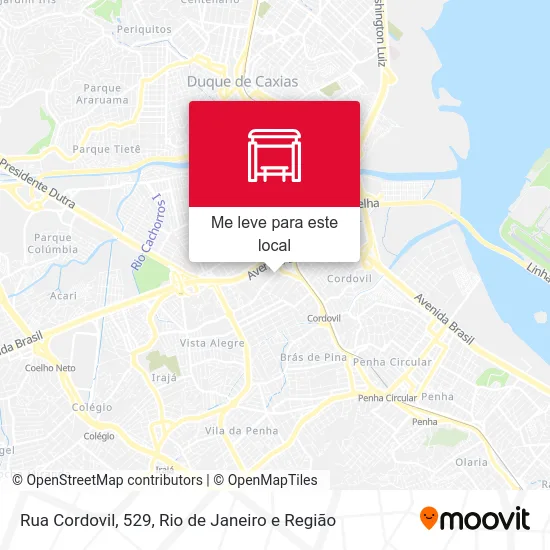 Rua Cordovil, 529 mapa
